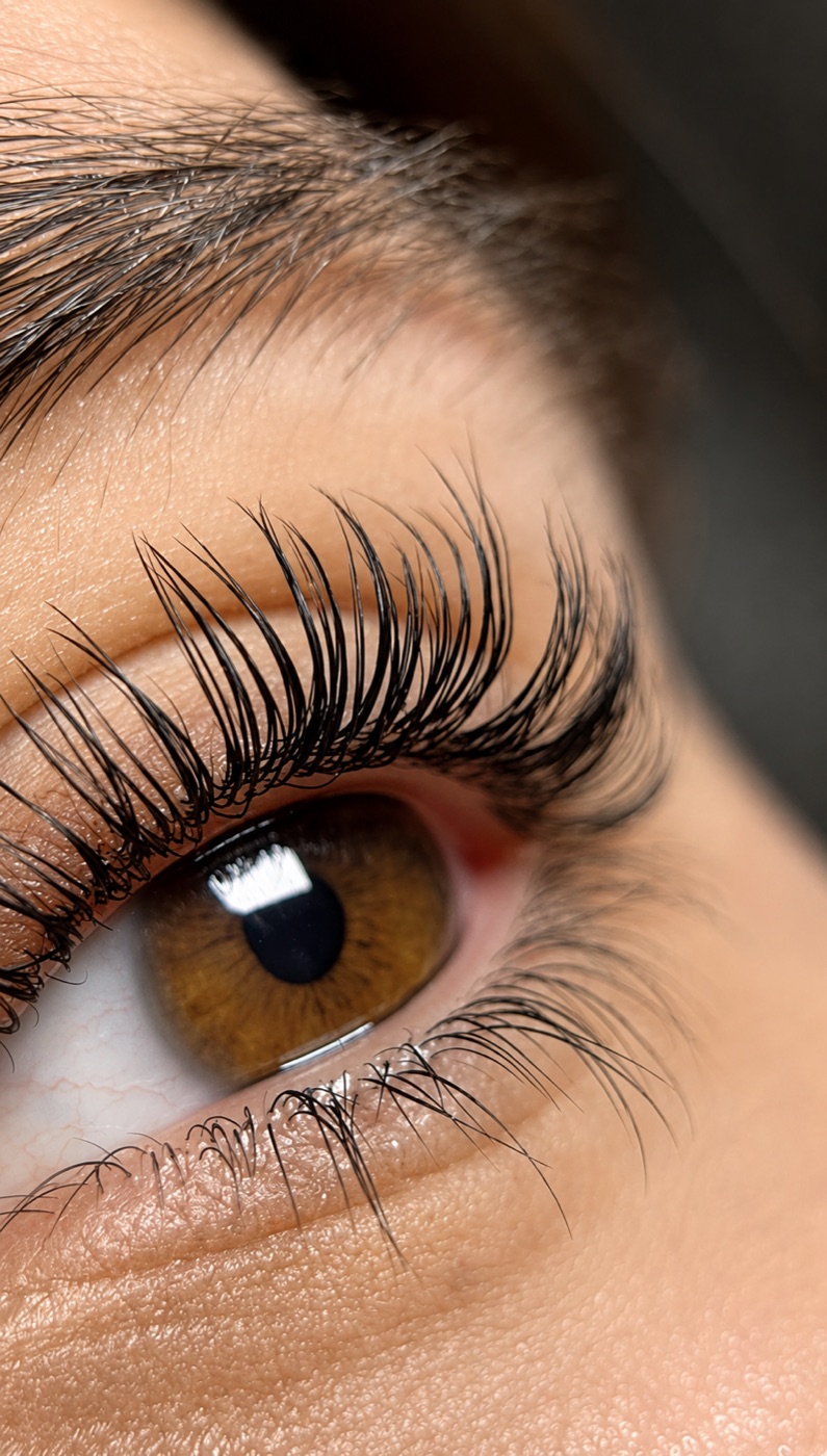 Lash and brow close-up at Integrated Spa
